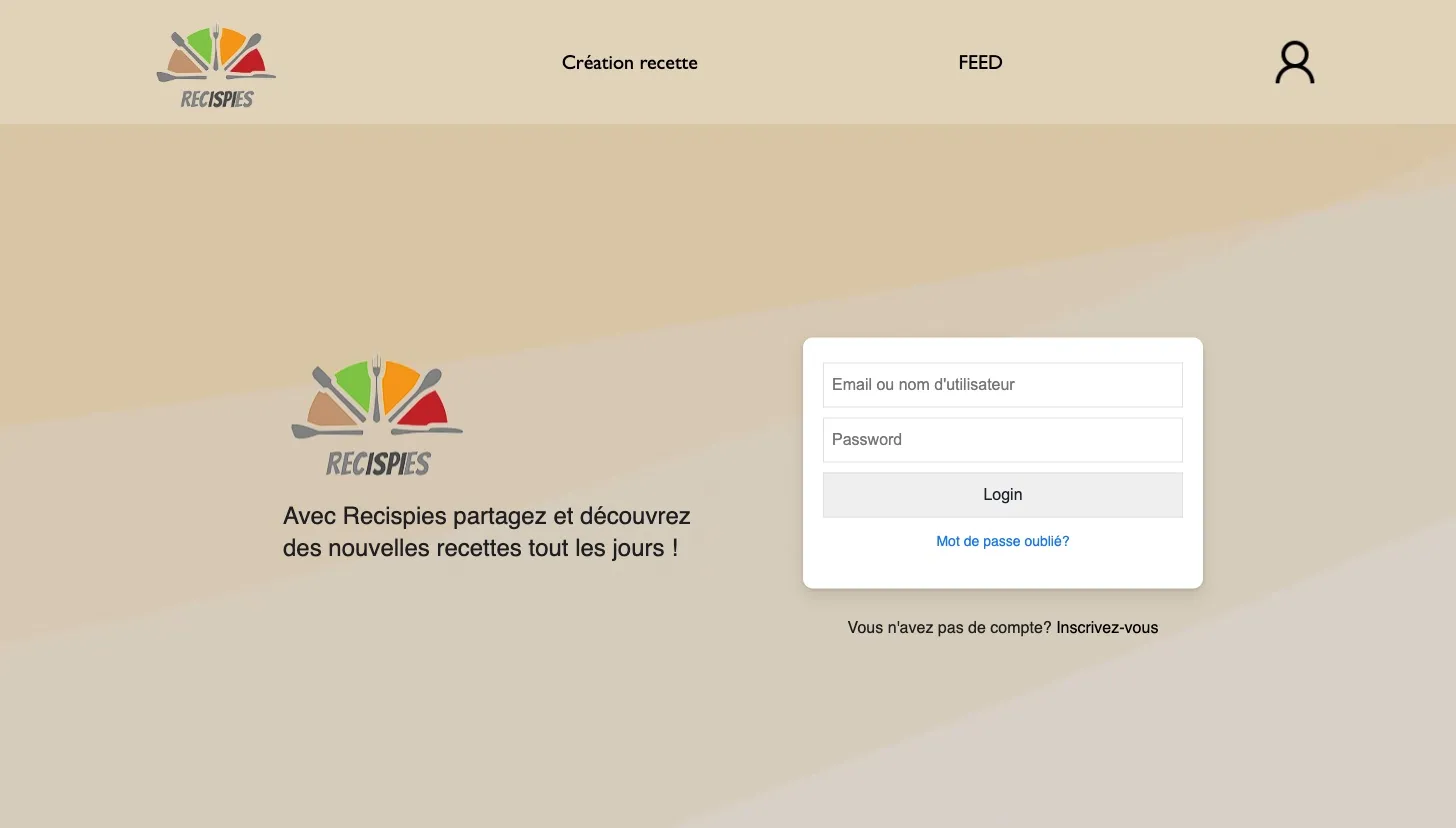 La connexion, par nom d'utilisateur ou par e-mail.