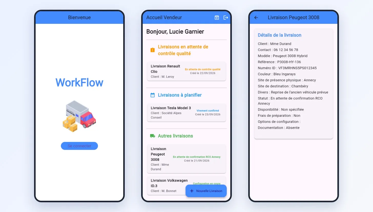 Capture d'écran de WorkFlow